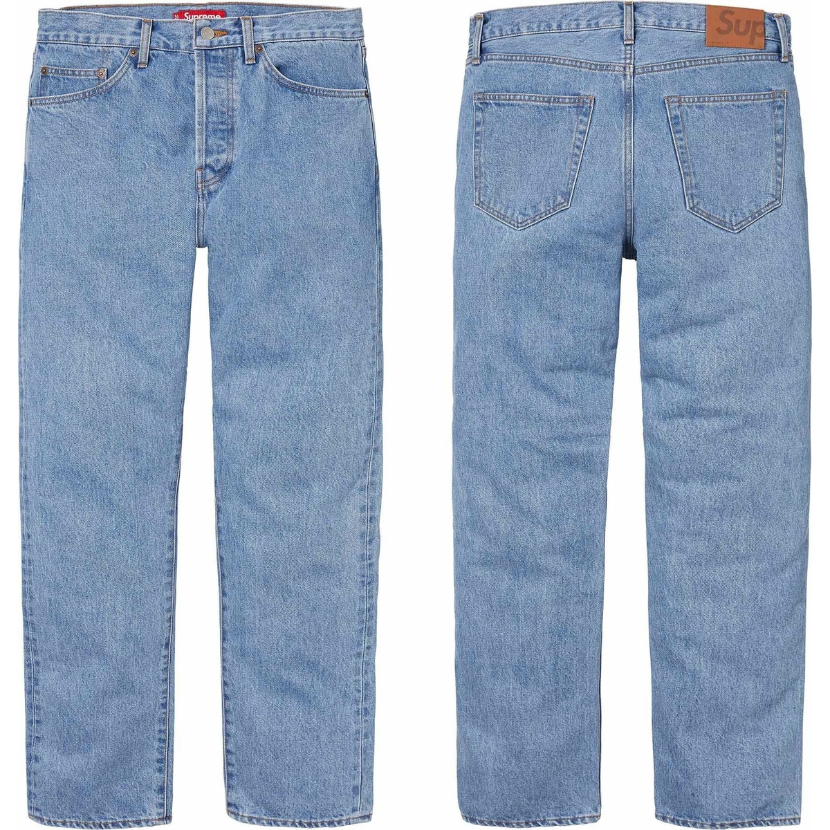 Stone Washed Slim Selvedge Jean - Supreme