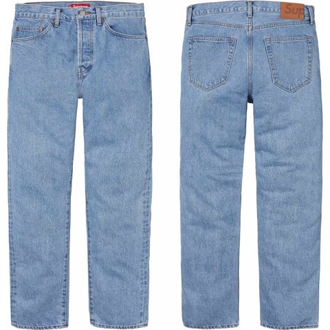 Stone Washed Slim Selvedge Jean - Supreme
