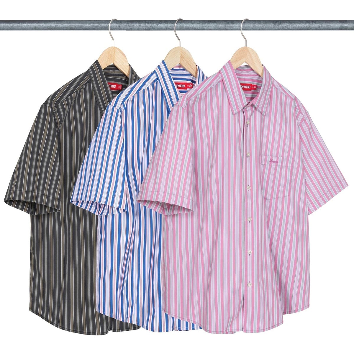 Loose Fit Multi Stripe S/S Shirt - SupremeCommunity