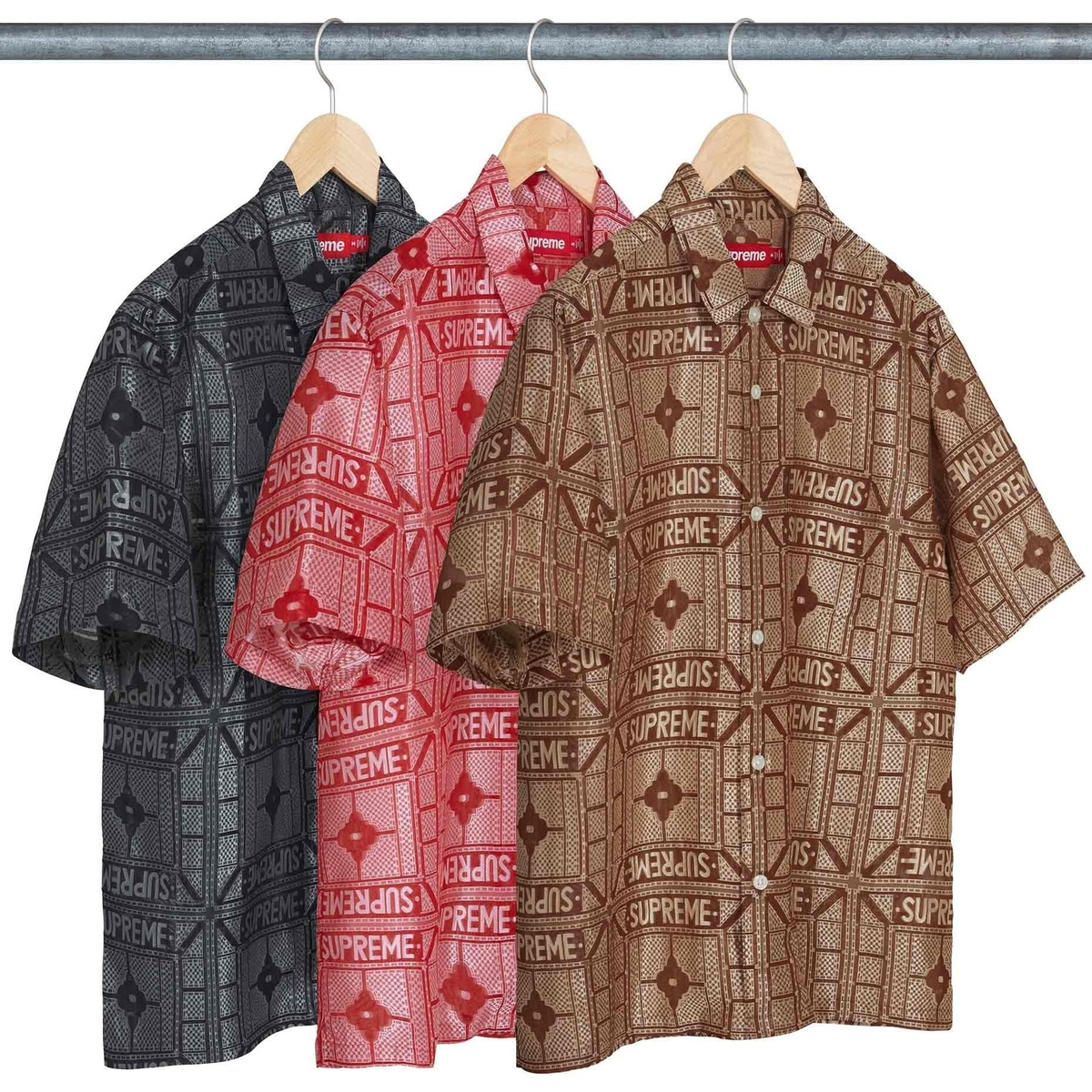 Tray Jacquard S/S Shirt - spring/summer 2024 - Supreme