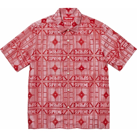 トップス Supreme Tray Jacquard S/S Shirt S 2024 Tray Jacquard S/S Shirt - spring/summer 2024 - Supreme