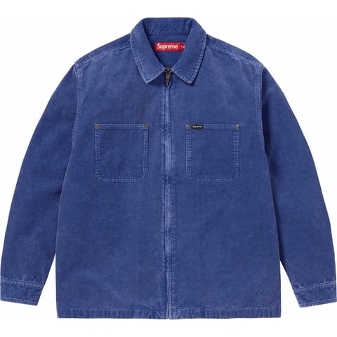 Washed Corduroy Zip Up Shirt - spring/summer 2024 - Supreme