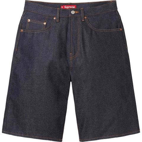Rigid Baggy Selvedge Denim Short - Supreme