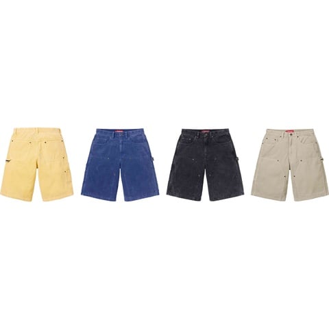 Washed Corduroy Double Knee Painter Short - Supreme