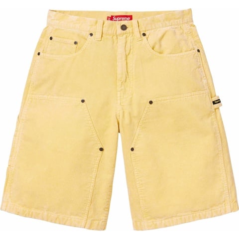 Washed Corduroy Double Knee Painter Short - Supreme