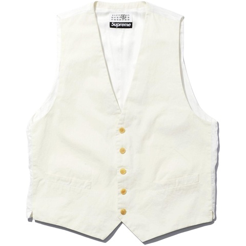 Supreme®/MM6 Maison Margiela Washed Cotton Suit Vest - Supreme