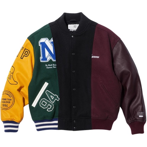 Supreme®/MM6 Maison Margiela Split Varsity Jacket - Supreme