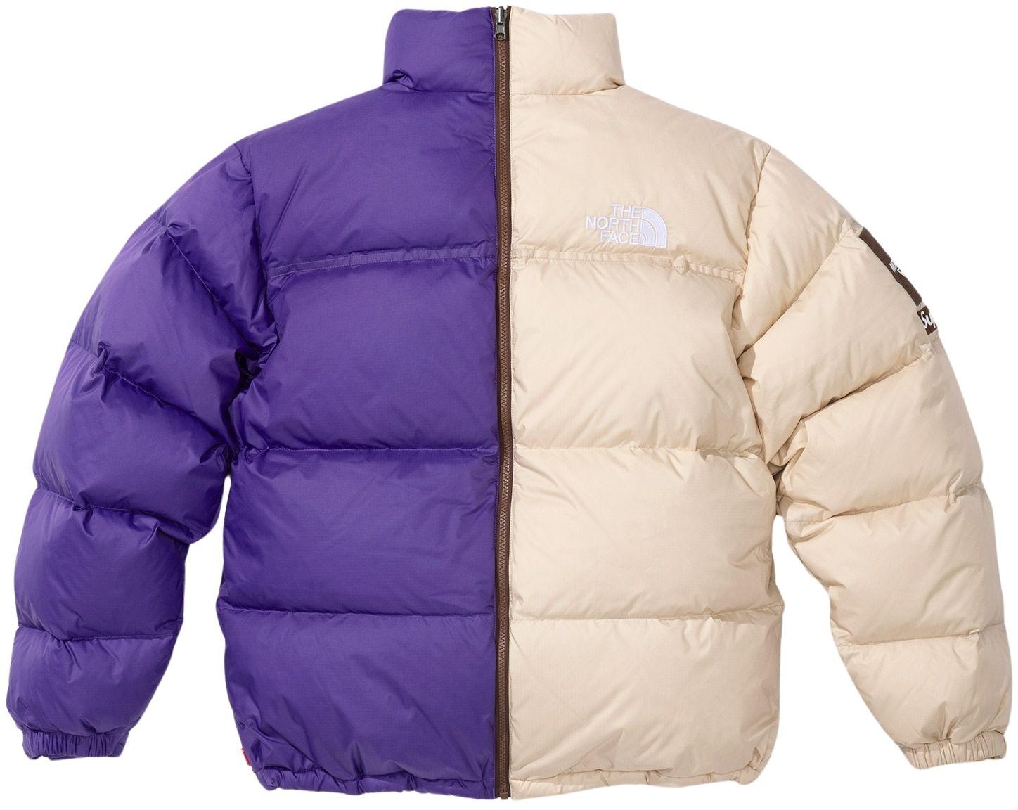 ジャケット・アウター Supreme Split Nuptse Jacket Tan Buy Supreme x The North Face Split Nuptse Jacket 'Tan