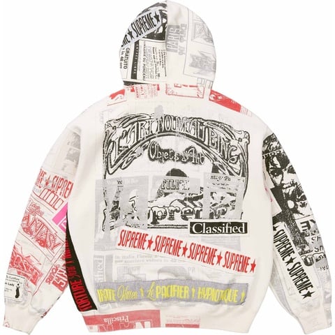 Supreme Collage Zip Up Hooded Sweatshirt - Colorway