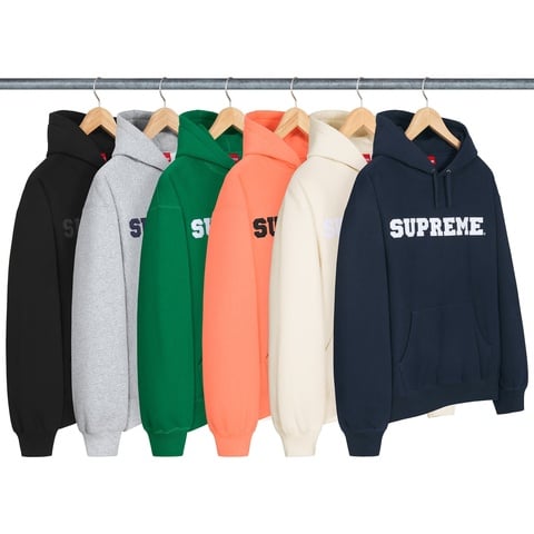 Supreme Varsity Hooded Sweatshirt 7 ラックM Supreme FW18 Champion Hooded Satin Varsity Jacket Black SUP-FW18-553