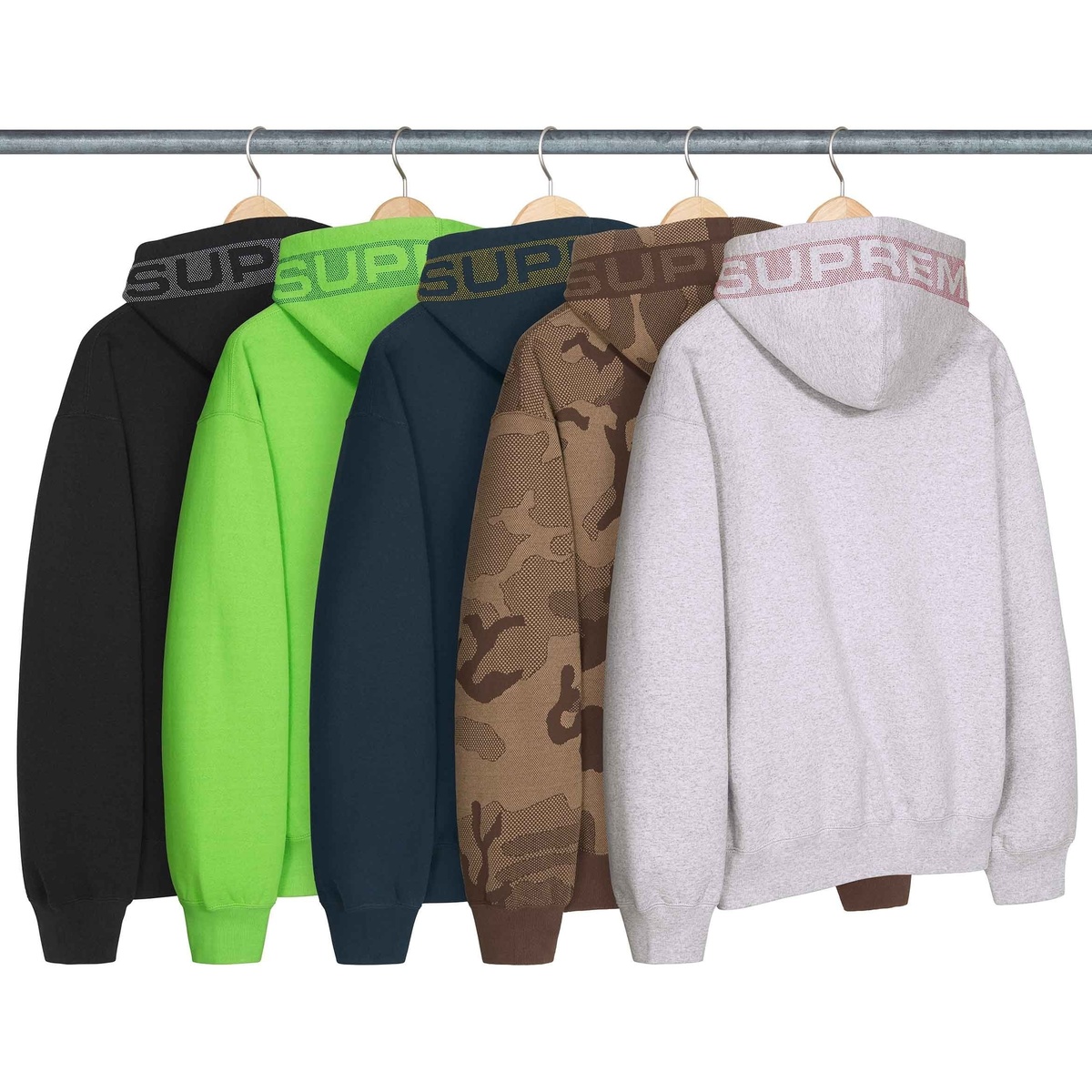 Jacquard Stripe Hooded Sweatshirt - Supreme