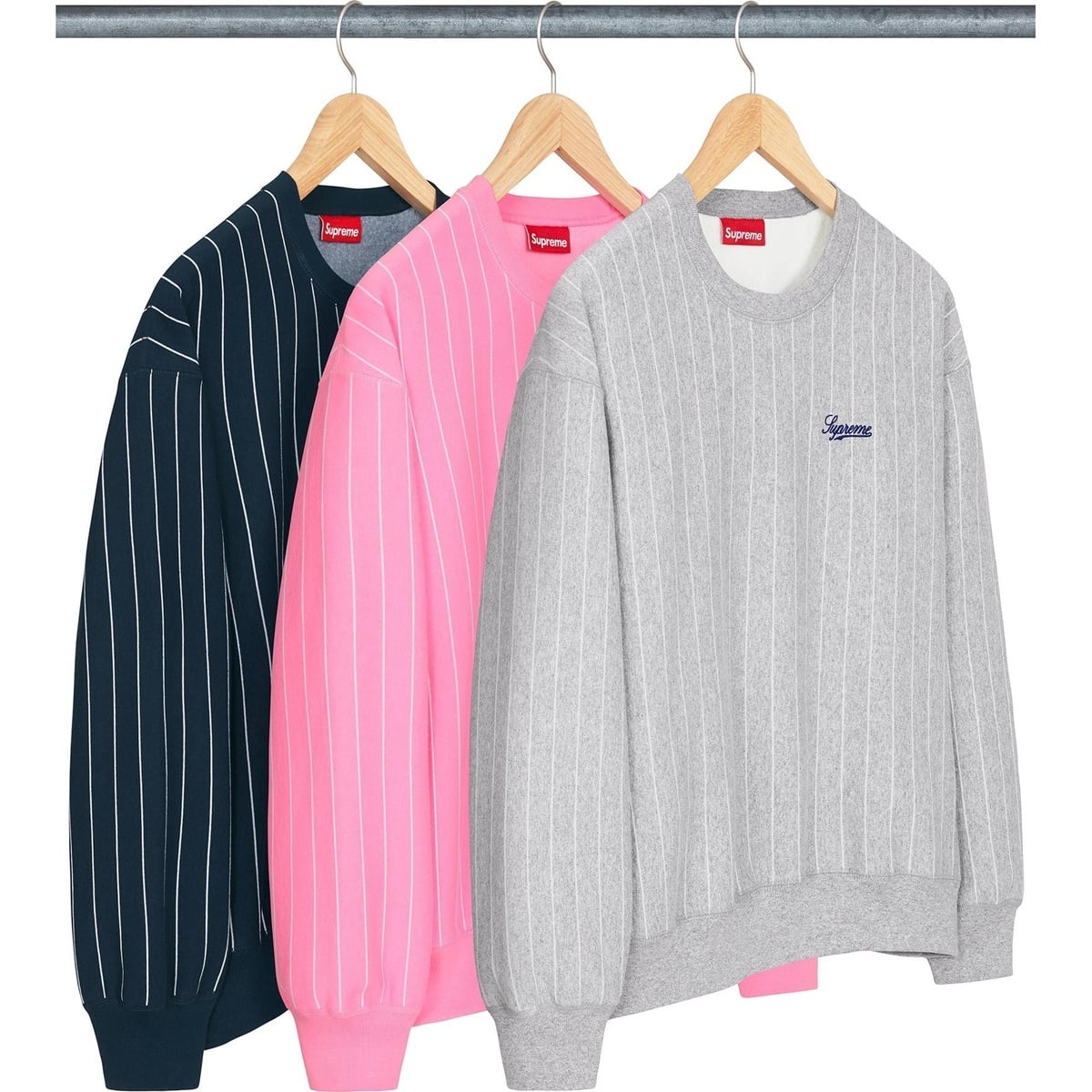 Pinstripe Crewneck - spring/summer 2024 - SupremeCommunity