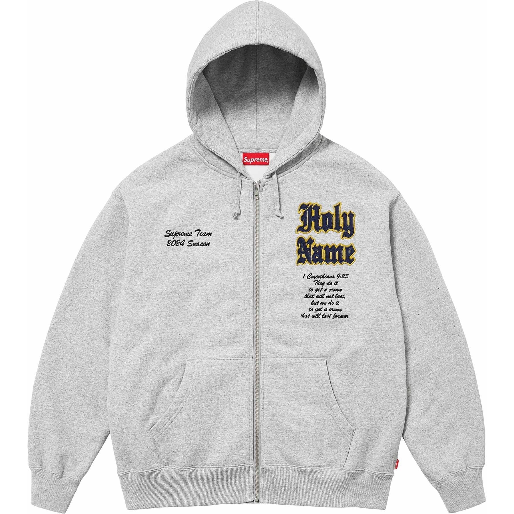 Supreme Salvation Zip Up Hooded Sweatshirt (SS24) - $178