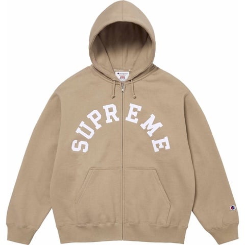 Supreme®/Champion® Zip Up Hooded Sweatshirt - Supreme