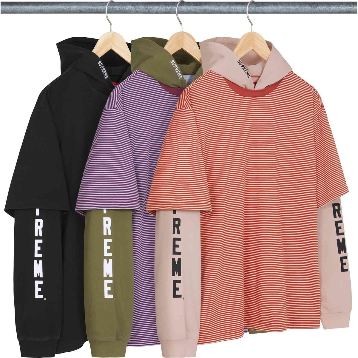 Layered Hooded L/S Top - spring/summer 2024 - Supreme