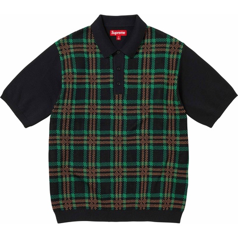 Plaid Knit S/S Polo - spring/summer 2024 - Supreme