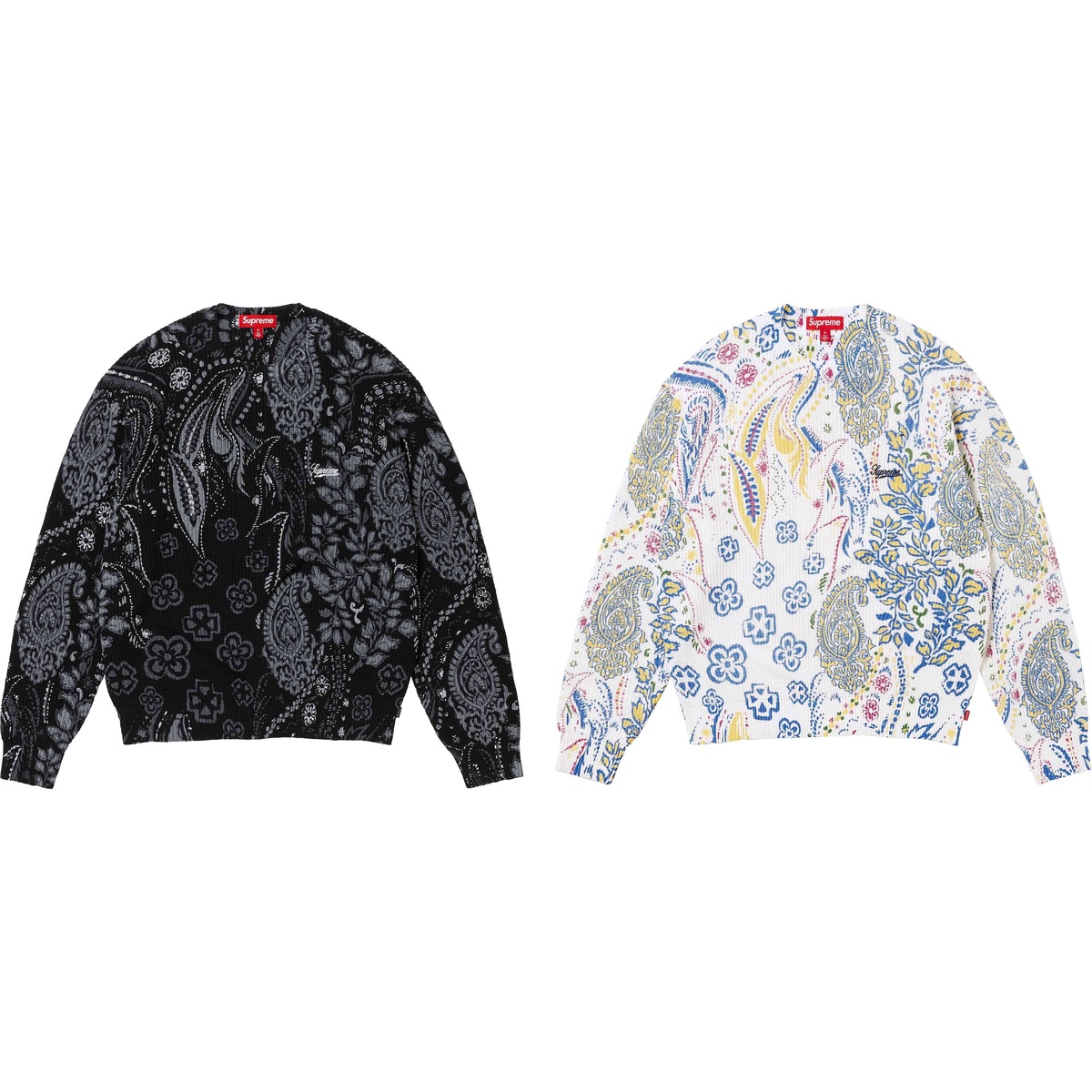 Printed Paisley Sweater - SupremeCommunity