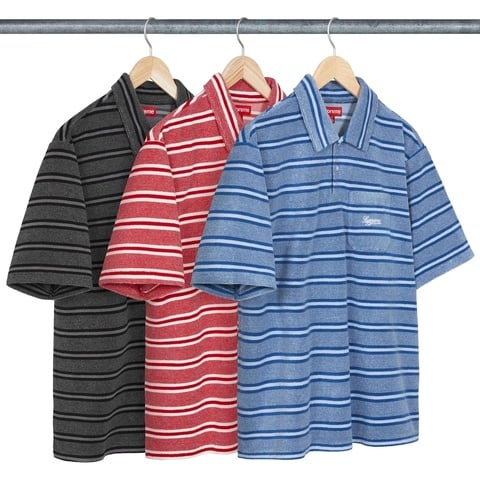 Stripe Terry S/S Polo - spring/summer 2024 - Supreme
