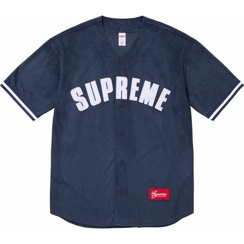 Ultrasuede Mesh Baseball Jersey - Supreme