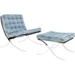 Supreme Supreme Knoll Denim Barcelona Chair + Ottoman (SS25) - Denim
