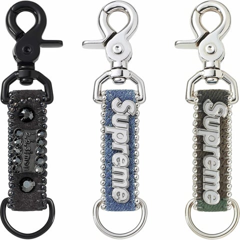 Supreme x b.b. Simon Denim Keychain 黒新品 Supreme®/b.b. Simon Denim Keychain - Supreme