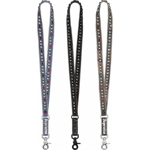 25S/S Supreme b.b. Simon Denim Lanyard 黒 Supreme®/b.b. Simon Denim Lanyard - Supreme