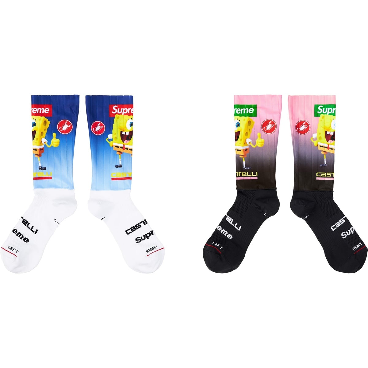 Supreme®/SpongeBob SquarePants Castelli® Cycling Sock (1 Pack