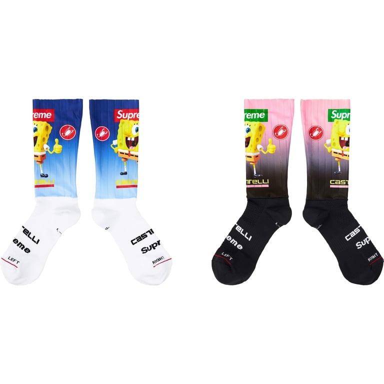 Supreme Supreme®/SpongeBob SquarePants Castelli® Cycling Sock (1 Pack) (spring/summer 2025) - $54.00