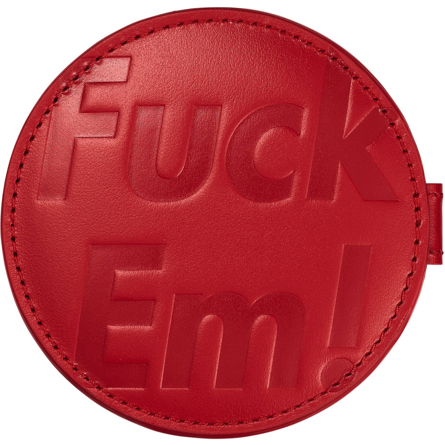 Supreme Leather Pocket Mirror (SS25) - Red - $110