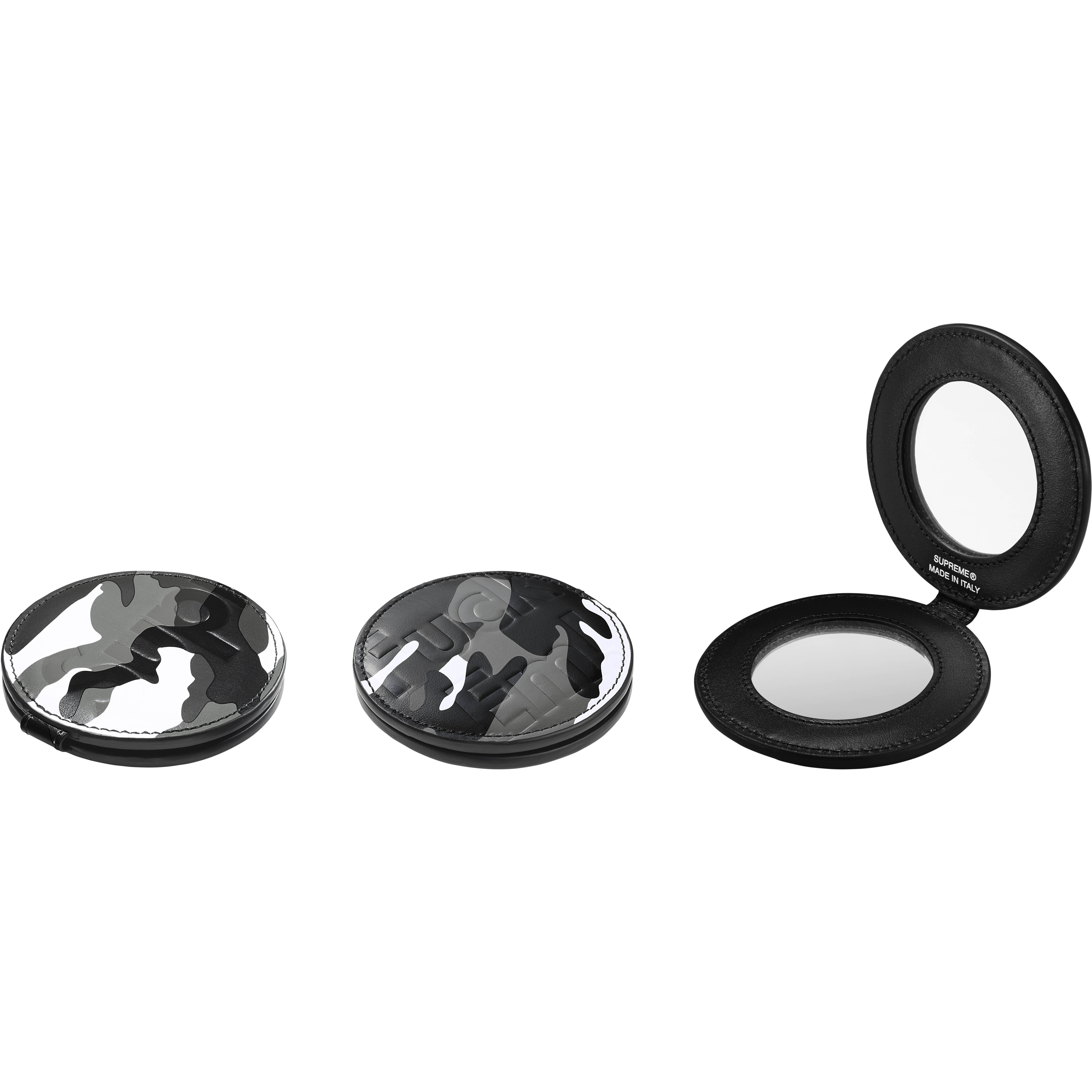 Supreme Leather Pocket Mirror (SS25) - Snow Camo - $110