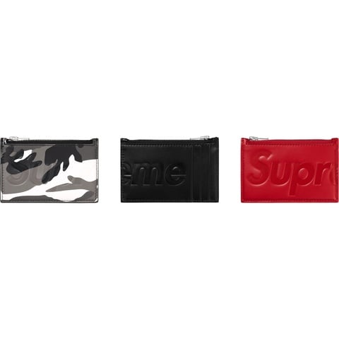 小物 Supreme Leather Zip Card Holder Black Fall/Winter 2025 Preview – Supreme