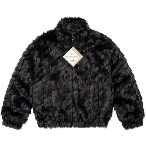 Supreme 2-Tone WINDSTOPPER® Faux Fur Jacket - Black