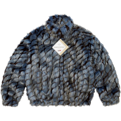 Supreme 2-Tone WINDSTOPPER® Faux Fur Jacket - Blue