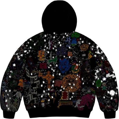 AOI Embroidered Hooded Work Jacket - Supreme