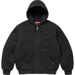 Supreme AOI Embroidered Hooded Work Jacket (SS25) - Black