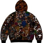 Supreme AOI Embroidered Hooded Work Jacket (SS25) - Flames