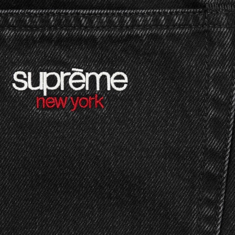 Supreme Baggy Denim Short - Black