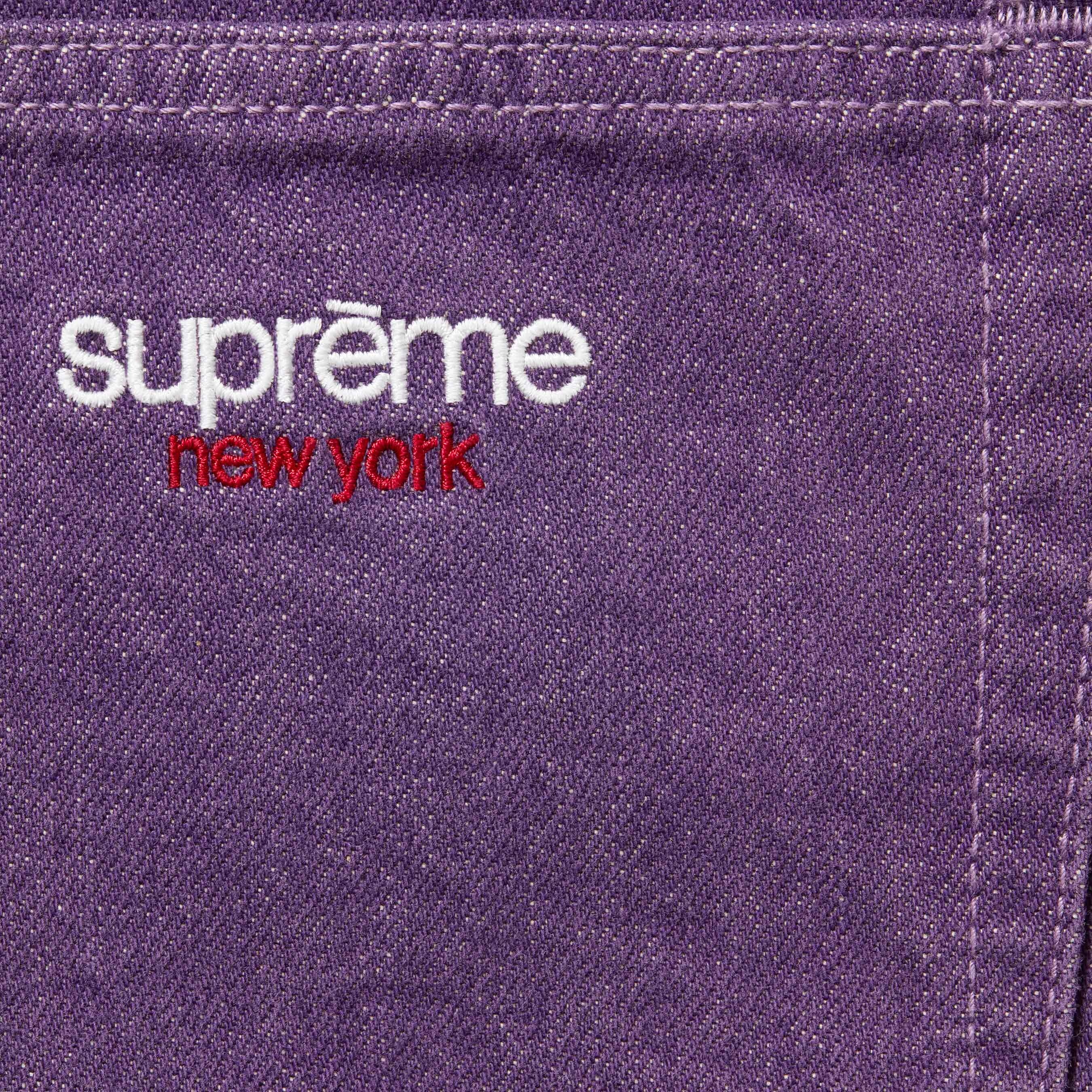 Supreme Baggy Denim Short (SS25) - Purple - $138