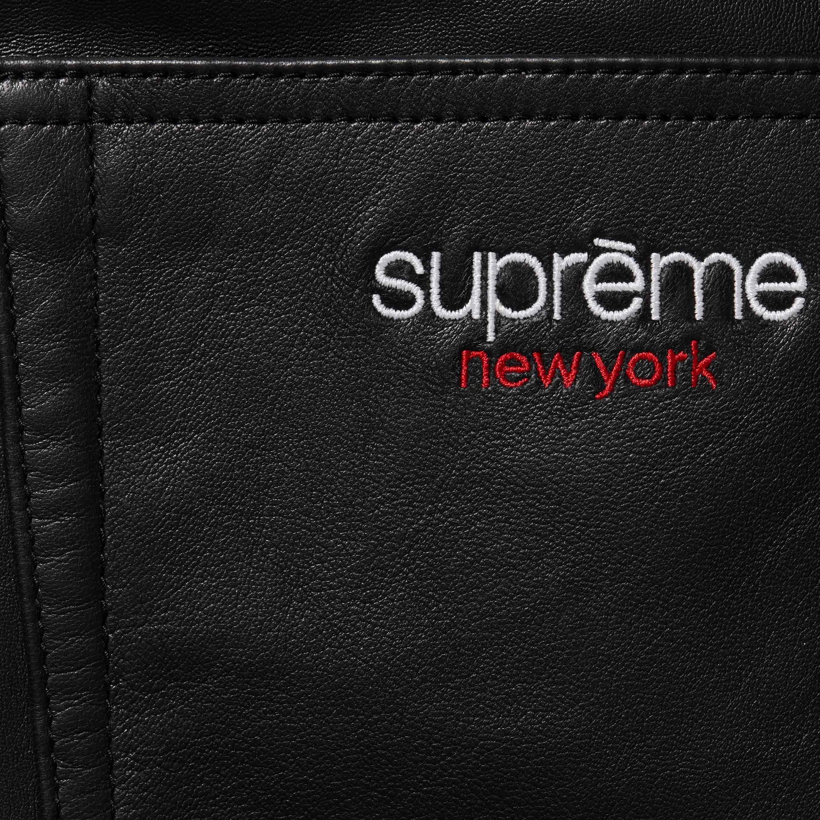 Supreme Baggy Leather Short (SS25) - Black - $298
