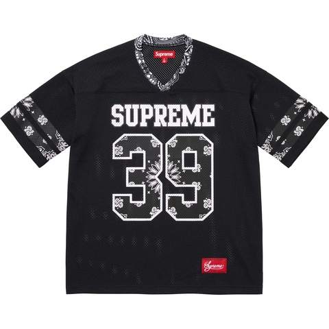 Supreme Bandana Football Jersey - Black
