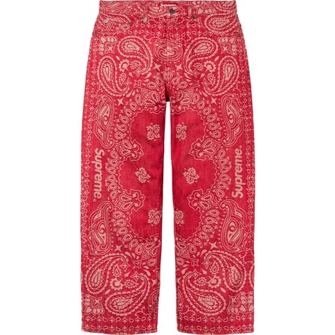 Bandana Jacquard Baggy Jean - spring/summer 2025 - Supreme