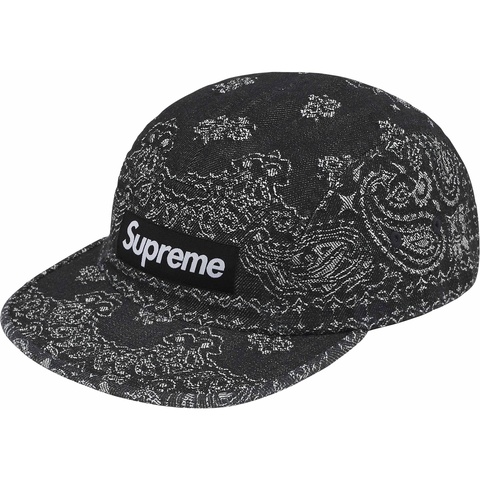 Bandana Jacquard Denim Camp Cap - Supreme