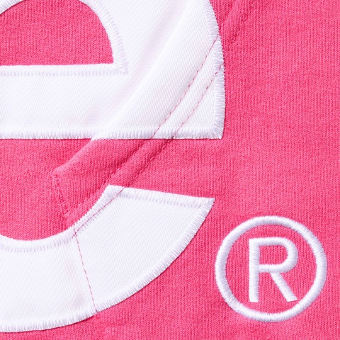 Supreme Big Logo Zip Up Hooded Sweatshirt - Magenta