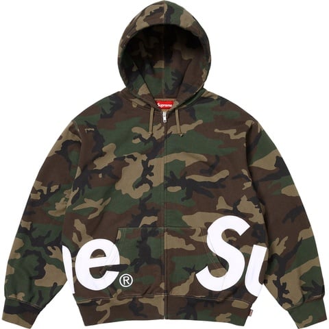 Big Logo Zip Up Hooded Sweatshirt - Supreme