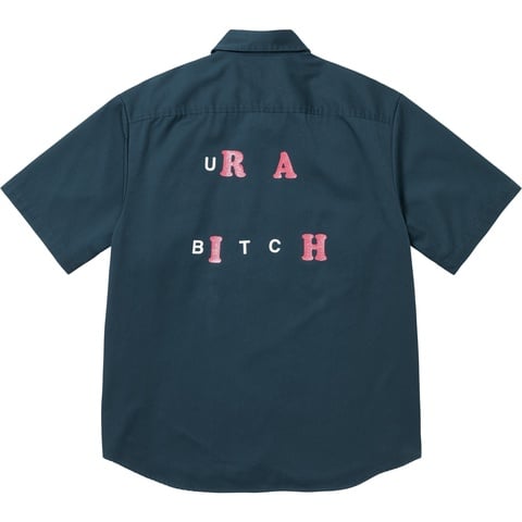 Supreme Bitch S/S Work Shirt - Navy
