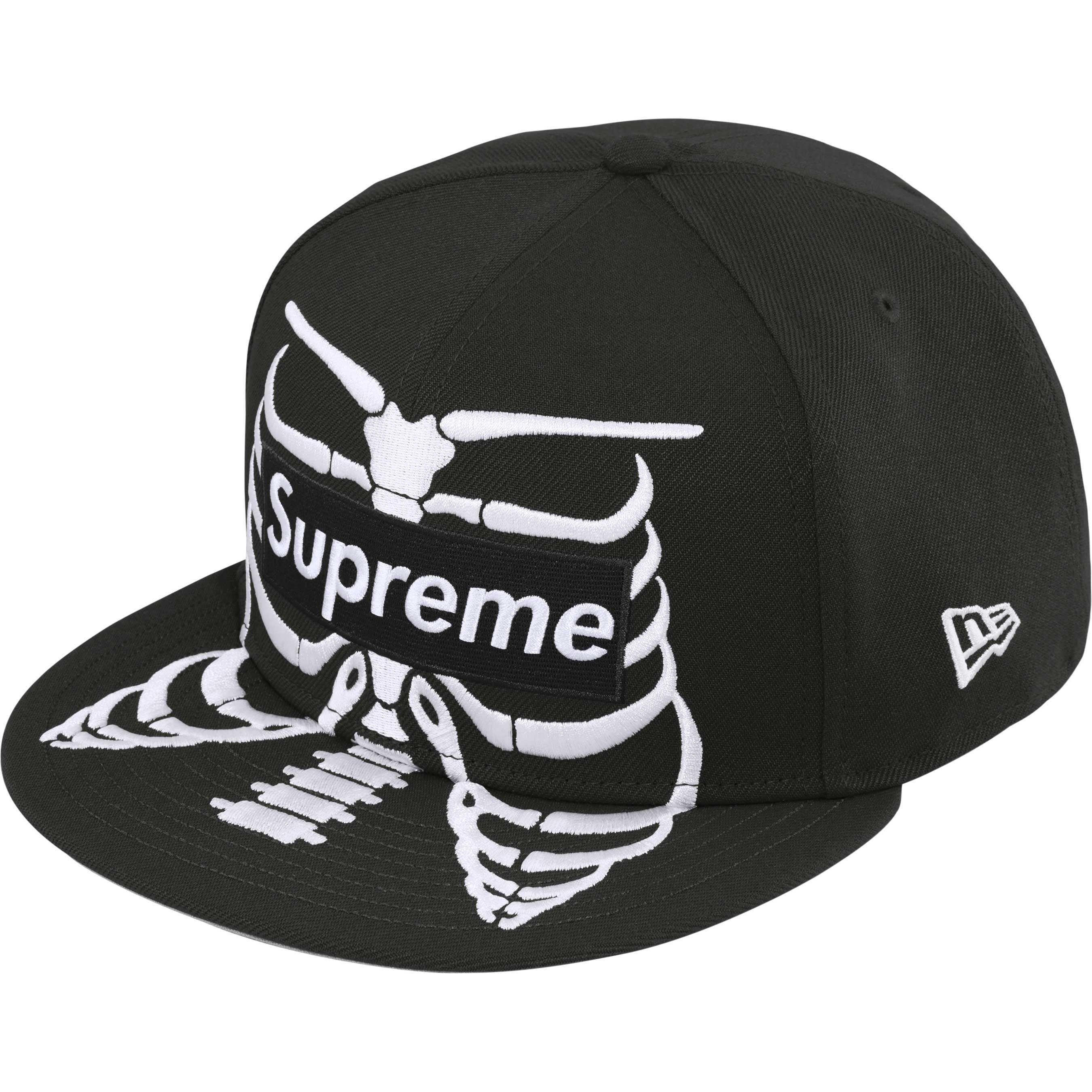 Supreme Bones Box Logo New Era (SS25) - Black - $54