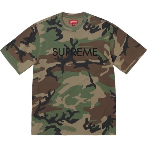 Supreme Capital S/S Top - Woodland Camo