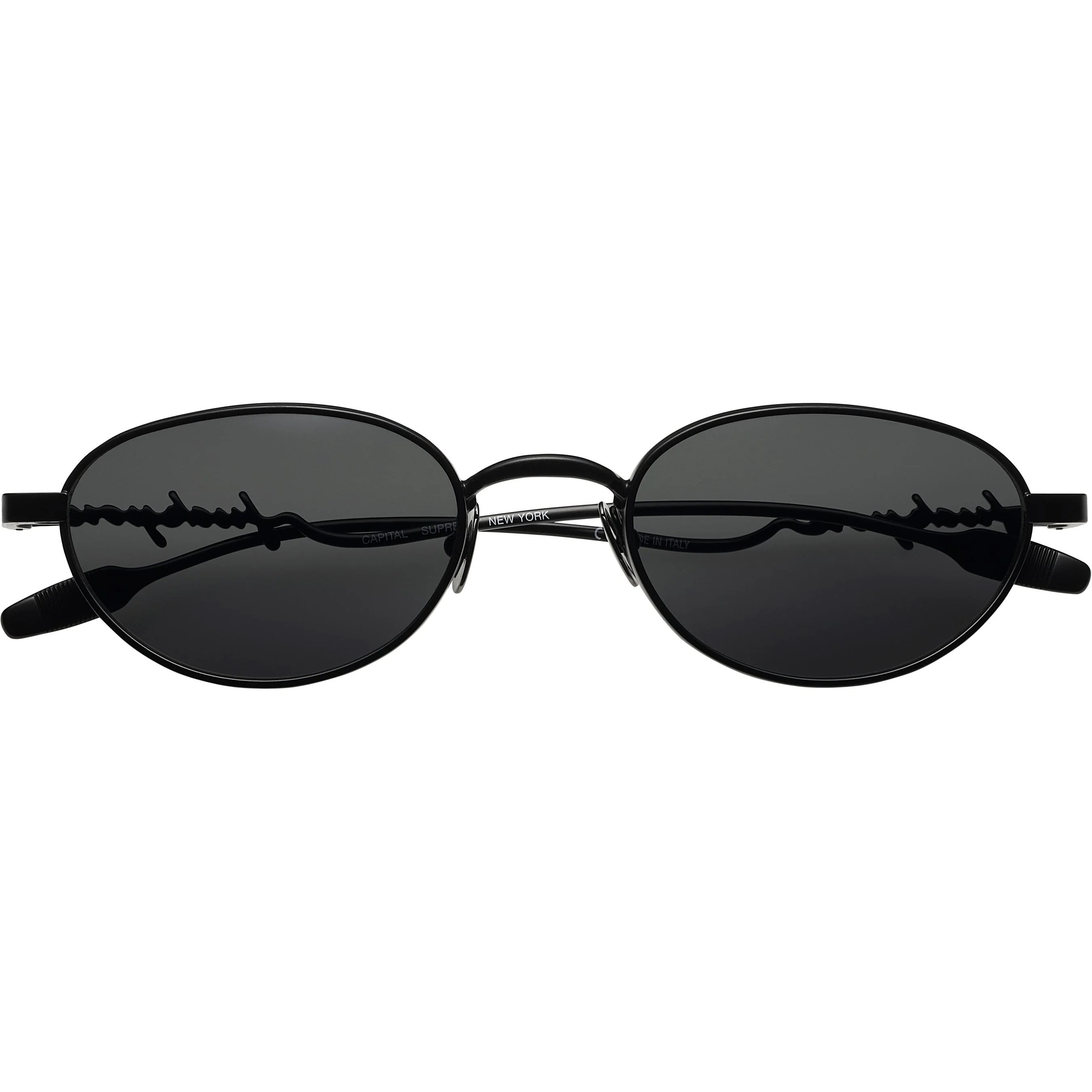Supreme Capital Sunglasses (SS25) - Black - $248
