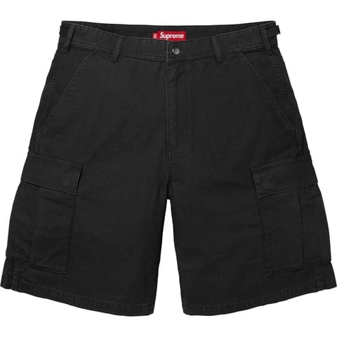 2025ss 32インチ Supreme Cargo Short Black Cargo Short - spring/summer 2025 - Supreme