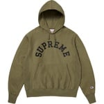 Supreme Champion Hooded Sweatshirt (SS25) - Olive